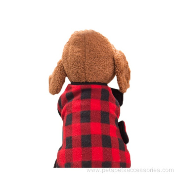 Pet plaid fleece heated warmer jacket